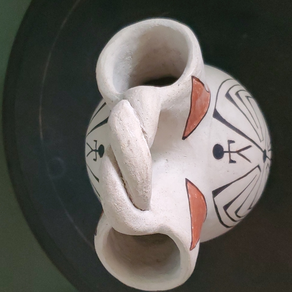 Hand coiled Rare 1970's Papago Native Indian Wedding Vase vintage - Picture 3 of 8